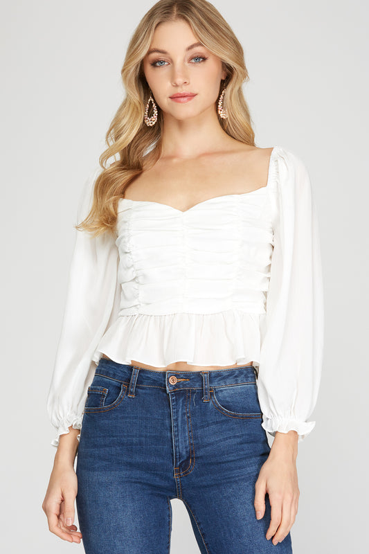 Everything Counts Ruffle Top