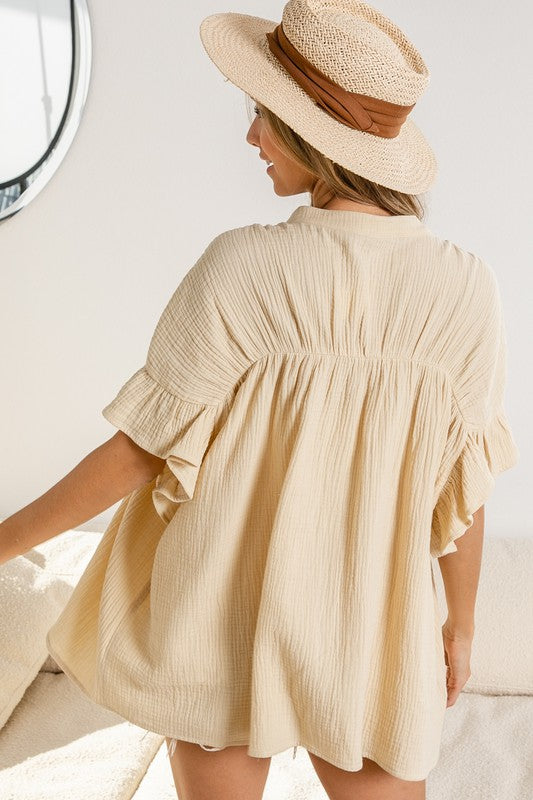 Go With the Flow Oversized Blouse