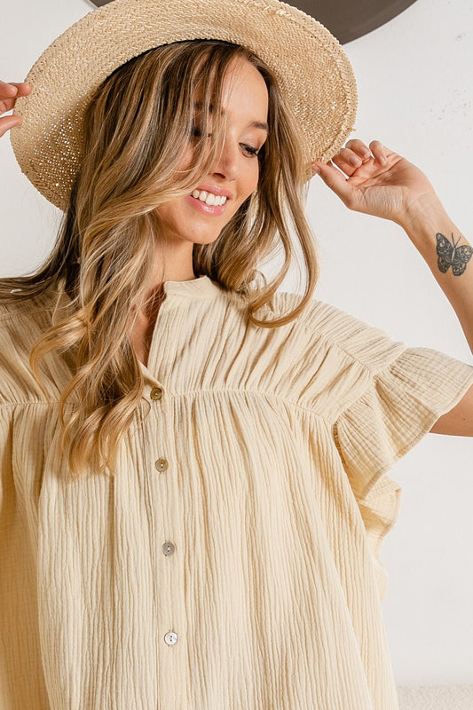 Go With the Flow Oversized Blouse