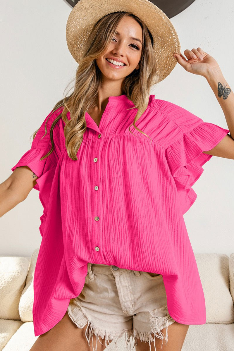 Go With the Flow Oversized Blouse